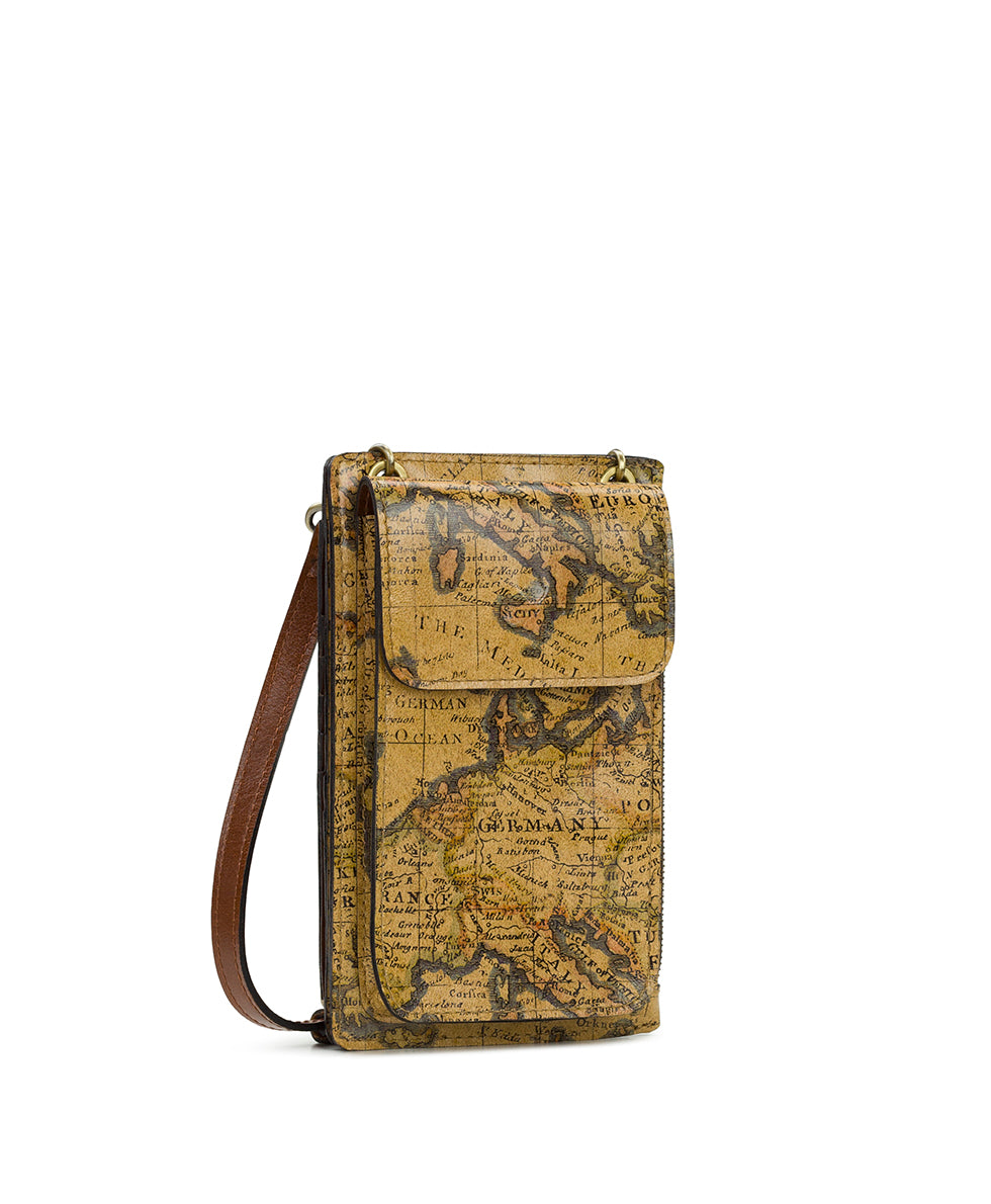 Female - Chiavella Phone Crossbody - European Map - european map - by Patricia Nash - View 3 of 5