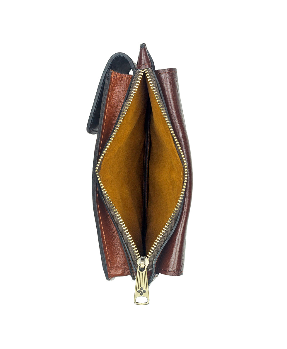 Female - Chiavella Phone Crossbody - Colorblock - black / british tan / tan - by Patricia Nash - View 5 of 5