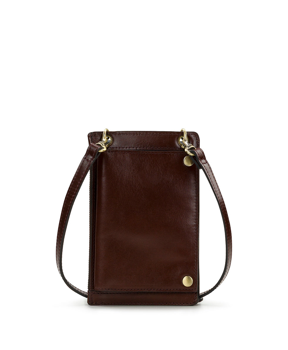 Female - Chiavella Phone Crossbody | Colorblock  | Black/British Tan/Tan - black/british tan/tan - by Patricia Nash - View 3 of 6