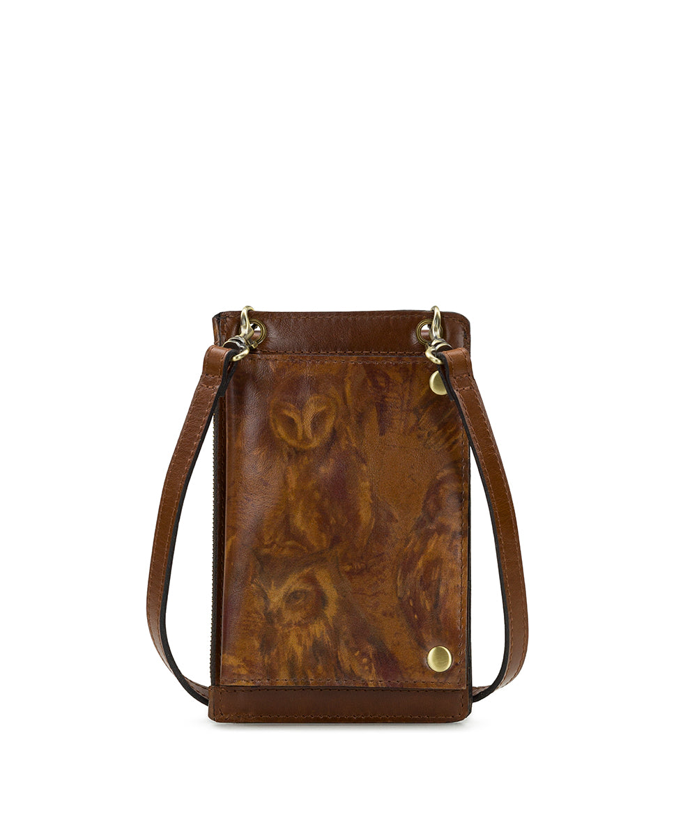 Chiavella Phone Crossbody - Owl Print