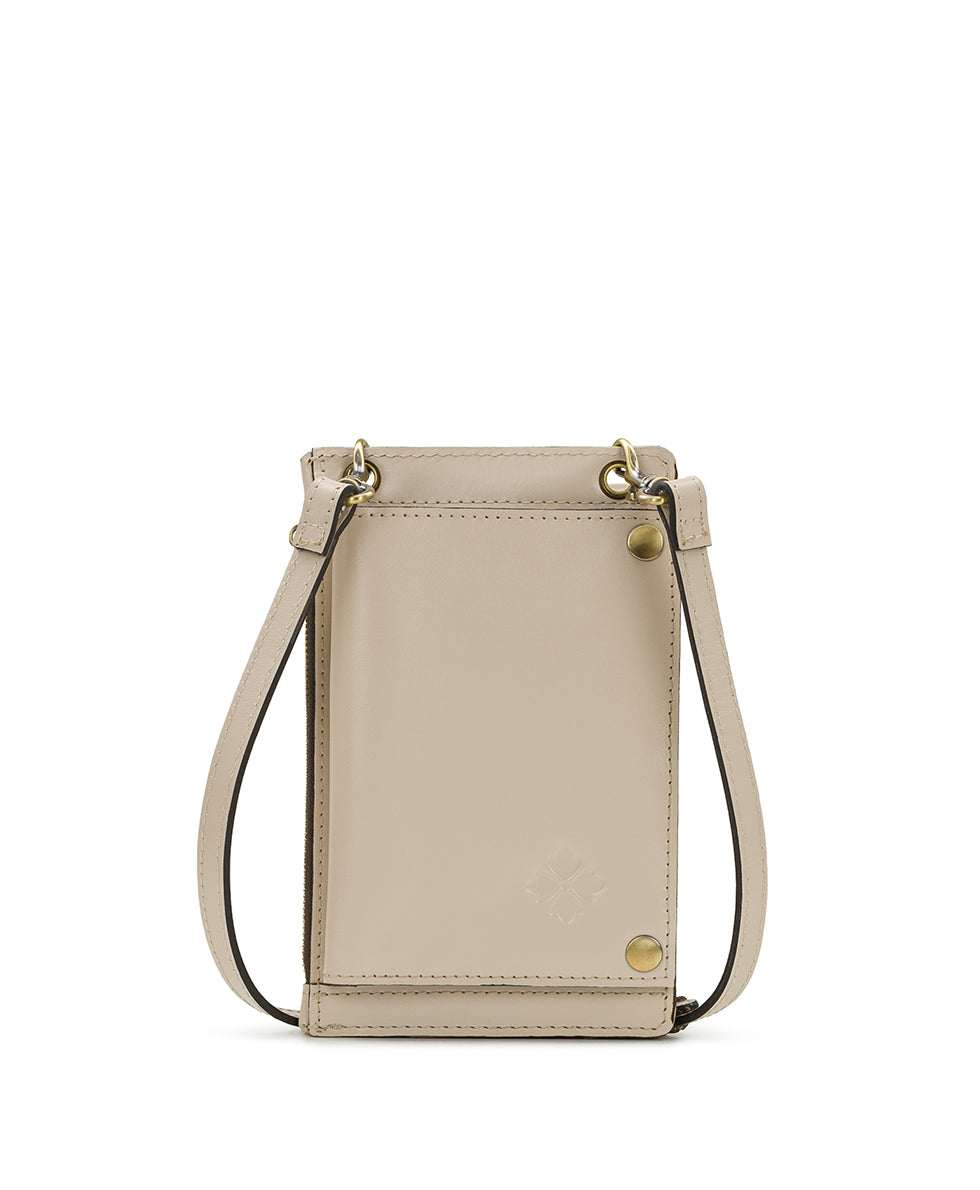 Female - Chiavella Phone Crossbody - Aegean Blooms Spot Print - chalk white - by Patricia Nash - View 2 of 5
