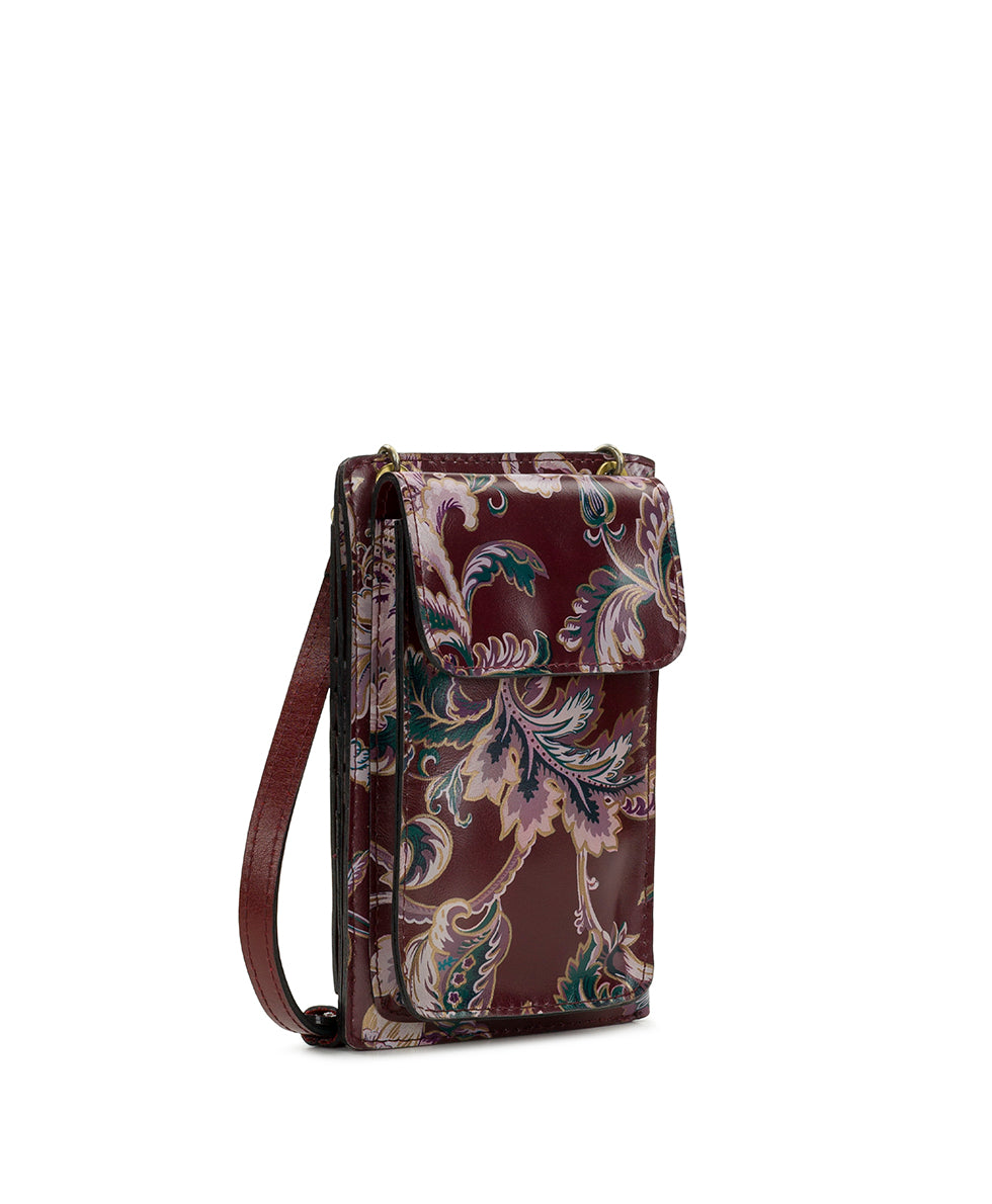 Female - Chiavella Phone Crossbody - European Floral Tapestry - european floral tapestry - by Patricia Nash - View 3 of 6