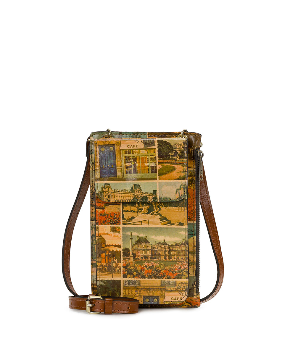 Female - Chiavella Phone Crossbody - Postcards From Paris - postcards from paris - by Patricia Nash - View 1 of 5