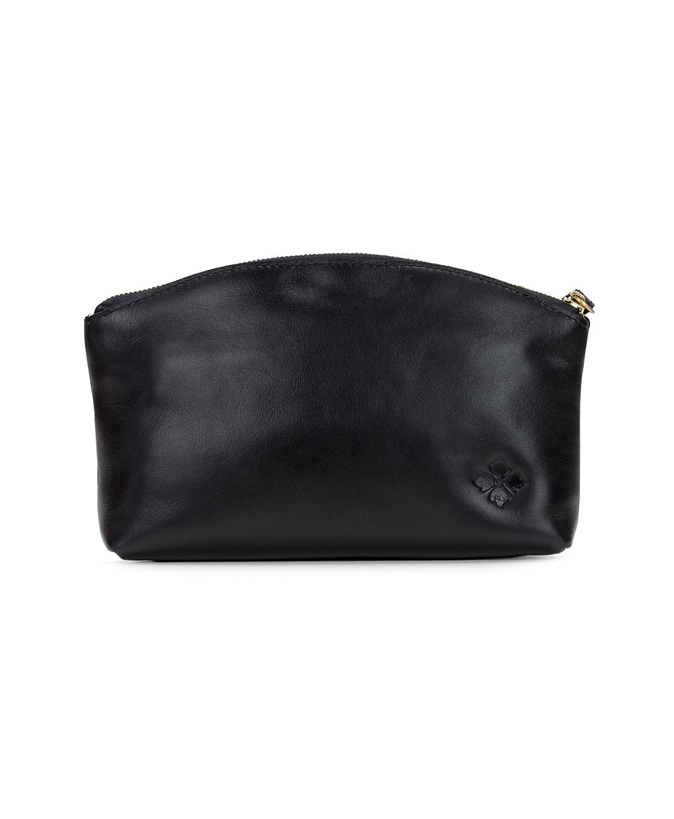 Female - Aritzo Cosmetic Bag - Velvet Jacquard - black - by Patricia Nash - View 2 of 3