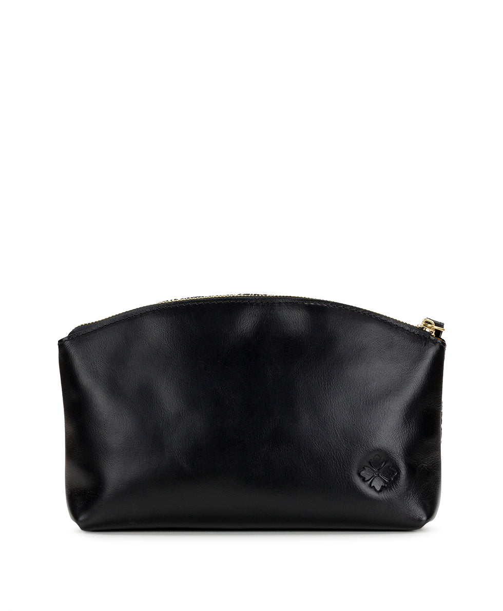 Female - Aritzo Cosmetic Bag - Rico Embellished Velvet - black - by Patricia Nash - View 2 of 3