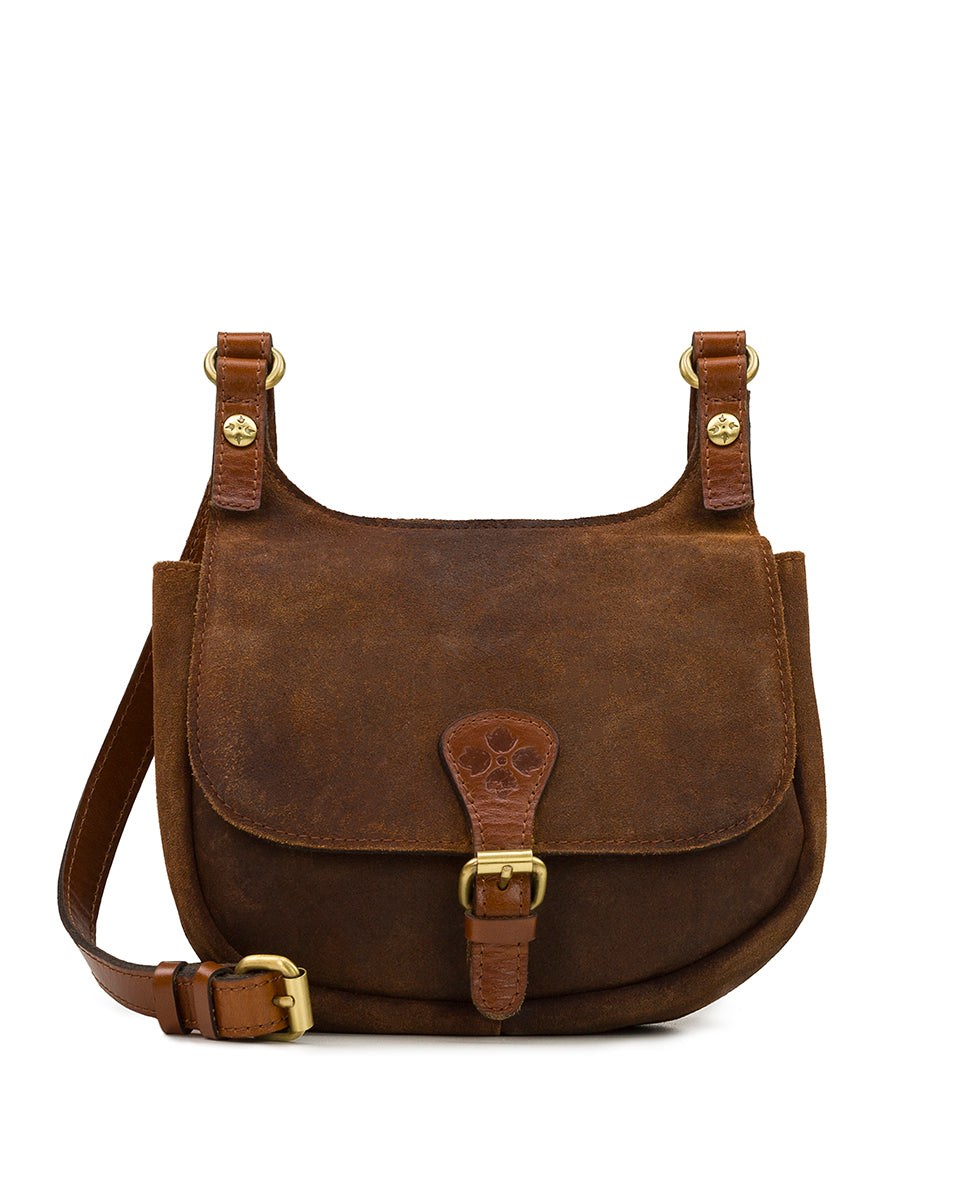 Linny Saddle Bag  - Garment Washed Burnished Suede