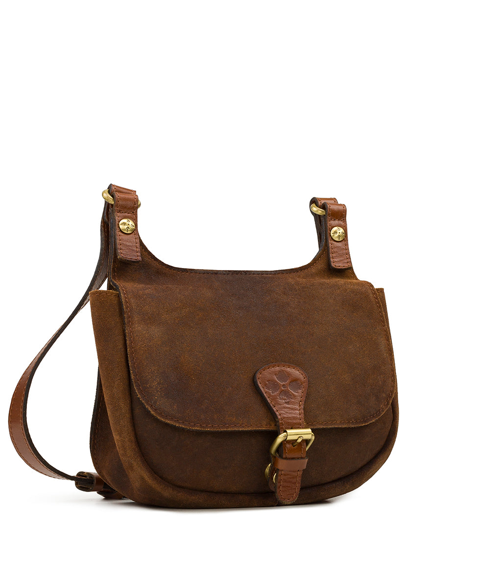 Linny Saddle Bag  - Garment Washed Burnished Suede