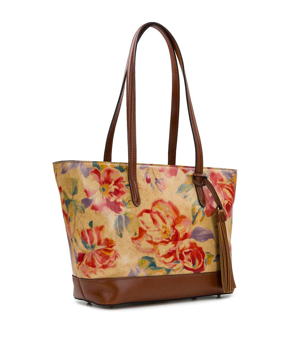 Female - Verzi Tote with Tassel - Aegean Blooms - aegean blooms - by Patricia Nash - View 3 of 4