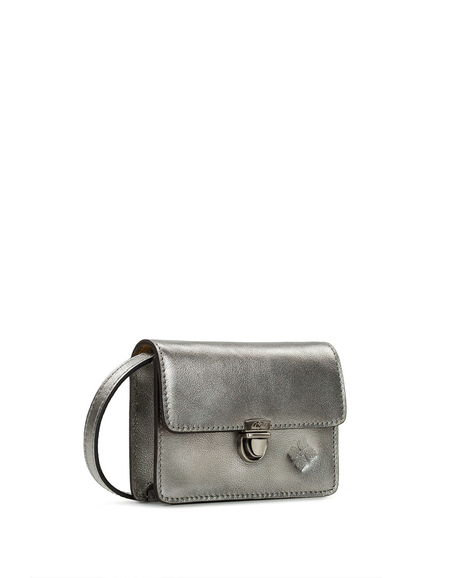 Mini Lanza Crossbody Strap Gift Set - Vintage Distressed Metallic - antique platinum - by Patricia Nash - View 4 of 5
