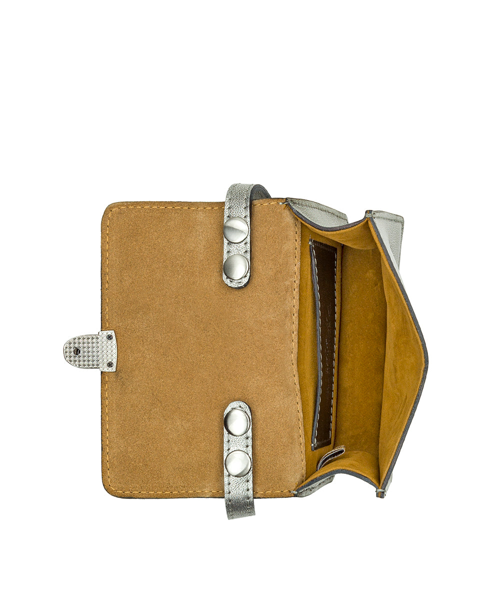 Mini Lanza Crossbody Strap Gift Set - Vintage Distressed Metallic - antique platinum - by Patricia Nash - View 5 of 5
