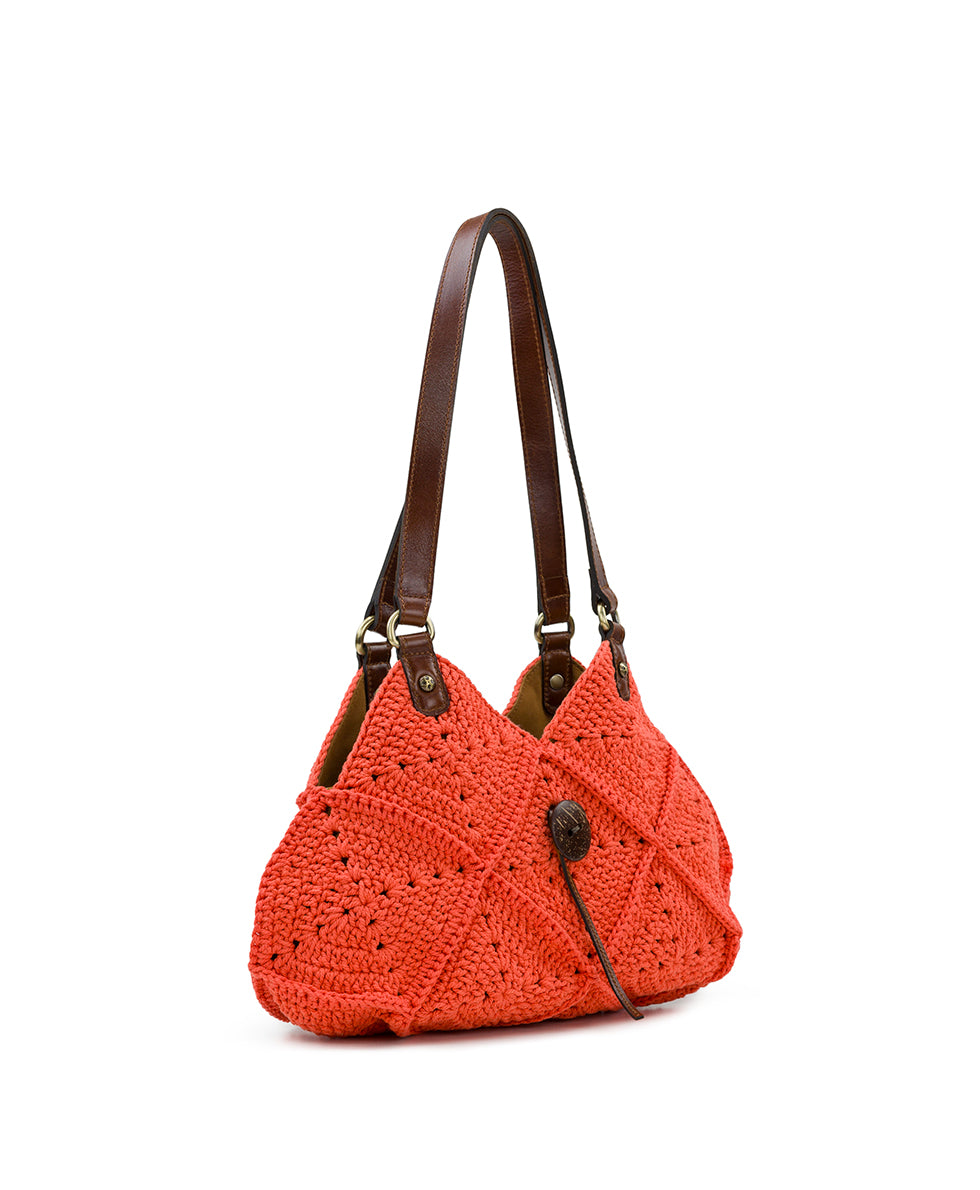 Marti Shoulder Bag - Diamond Crochet - apricot - by Patricia Nash - View 3 of 7