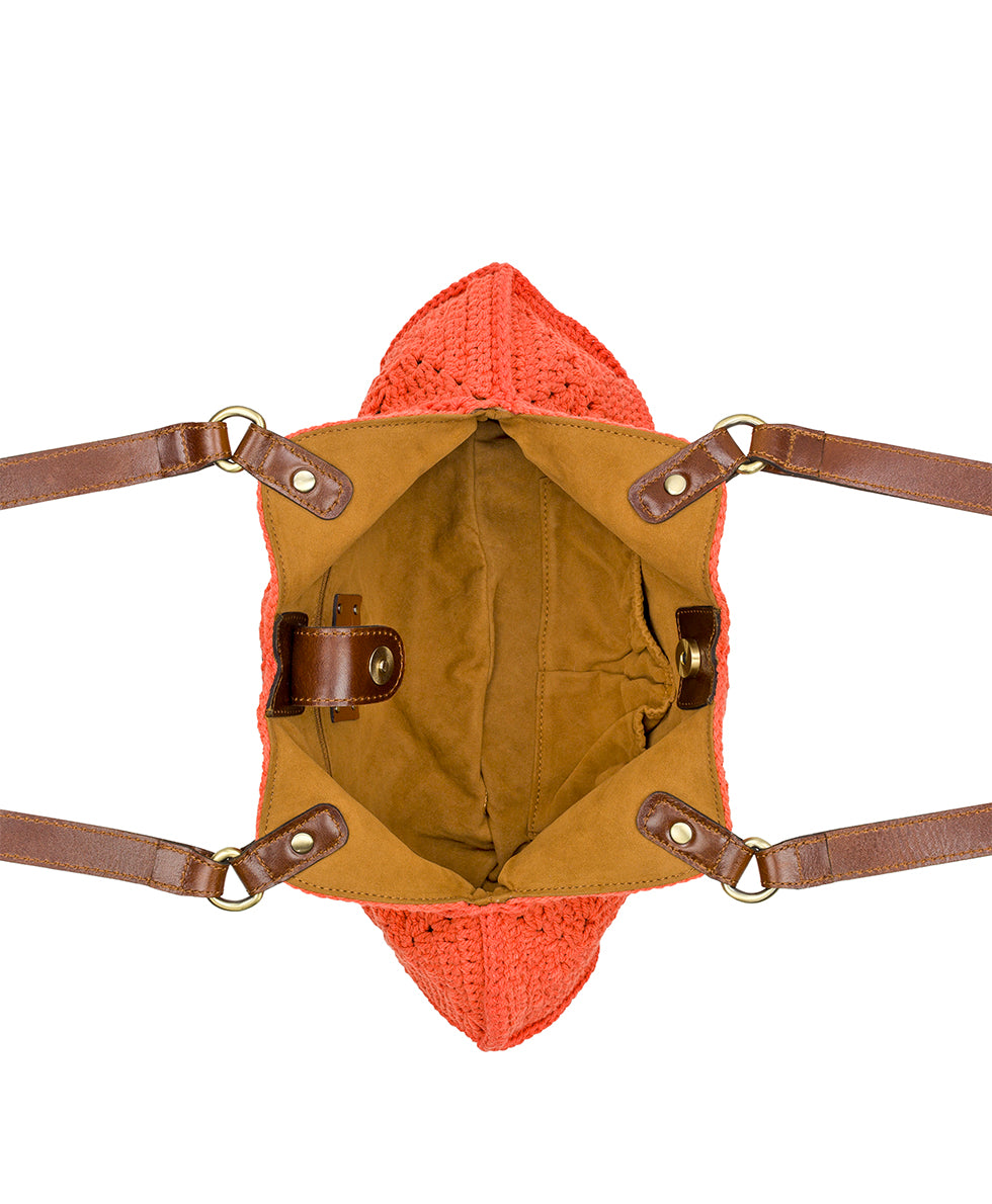 Marti Shoulder Bag - Diamond Crochet - apricot - by Patricia Nash - View 4 of 7