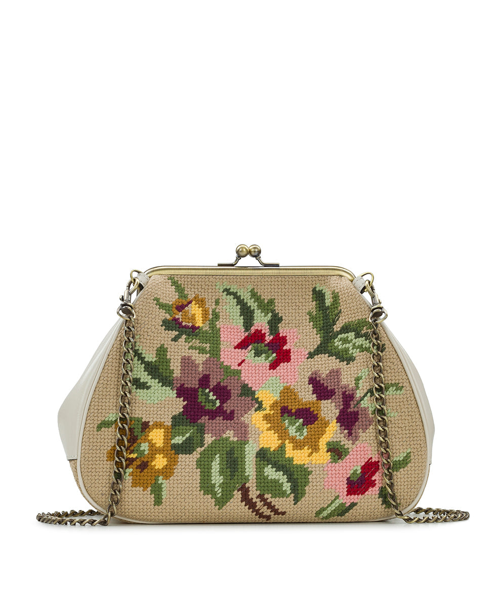 Isorella Frame Bag - Needlepoint Woven - flowers - by Patricia Nash - View 2 of 5
