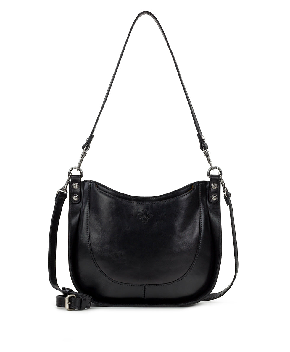 Caletta Crossbody - Vintage Distressed Leather — Black - black - by Patricia Nash - View 1 of 4