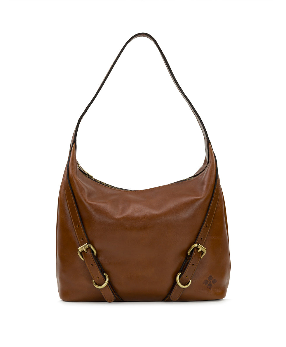 Distressed leather hobo bag sale