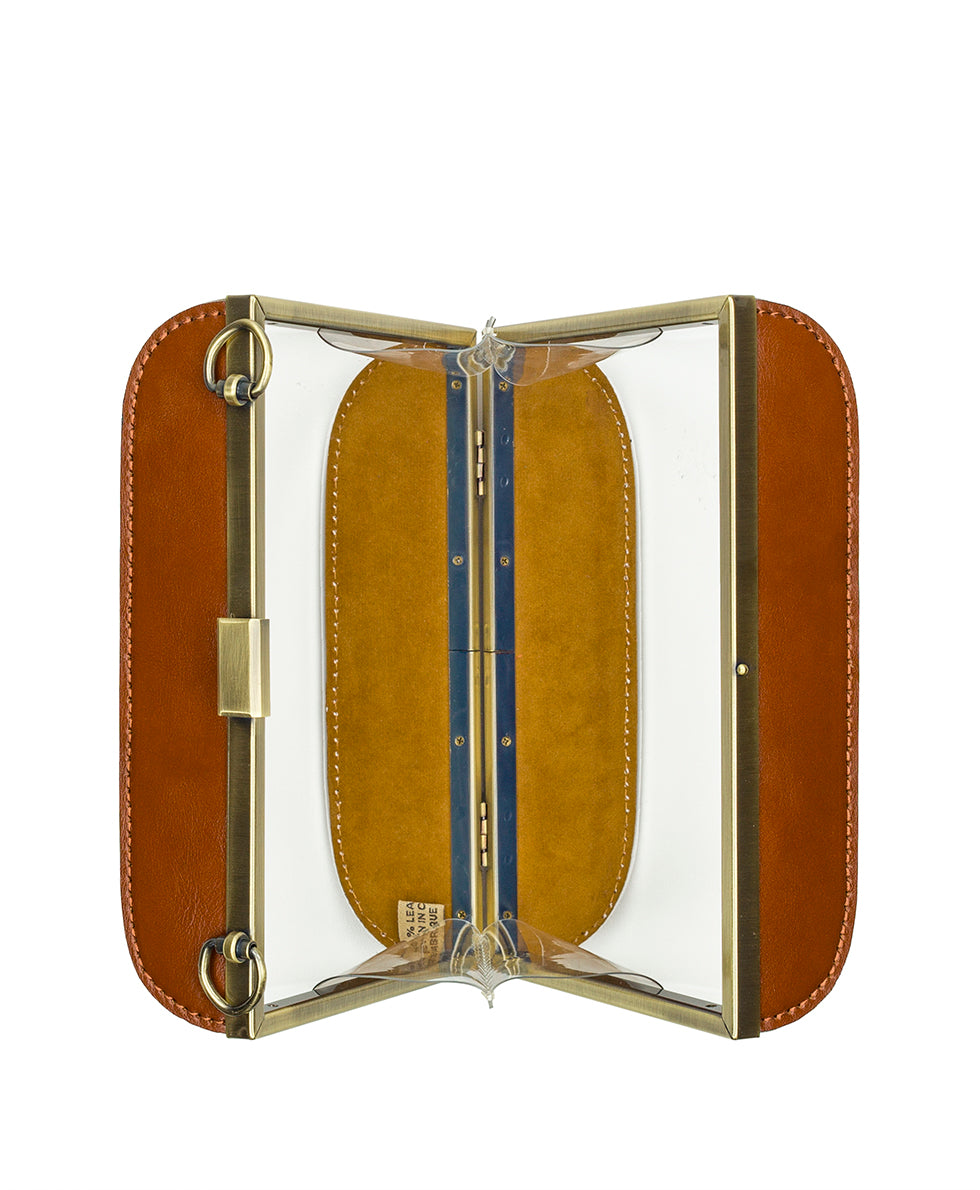 Anselma Frame - Clear Bag - tan - by Patricia Nash - View 4 of 4