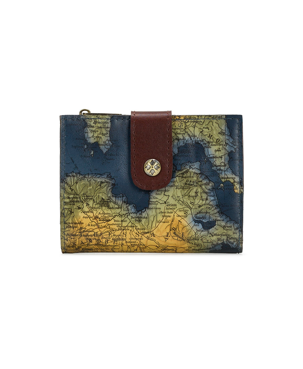 Female - Chiara Wallet - Greek Map - greek map - by Patricia Nash - View 1 of 6