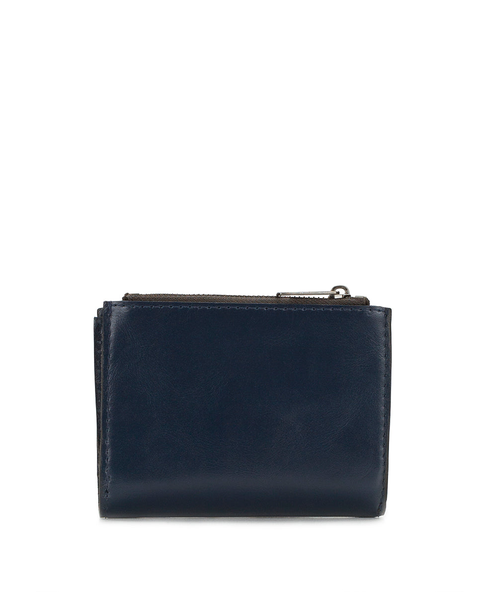 Female - Chiara Wallet - Vintage Glazed Leather - denim blue - by Patricia Nash - View 3 of 14