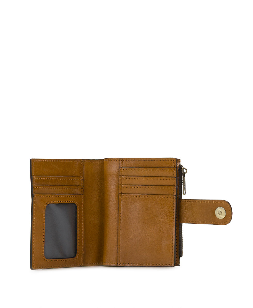 Female - Chiara Wallet - Vintage Glazed Leather - denim blue - by Patricia Nash - View 10 of 14