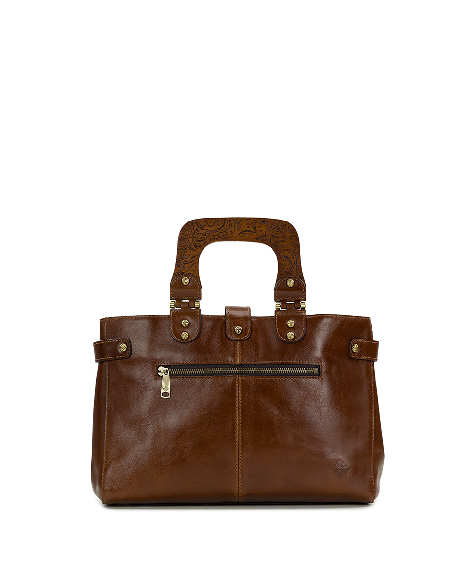 Sancia Woven Satchel - Vintage Distressed Woven – Patricia Nash