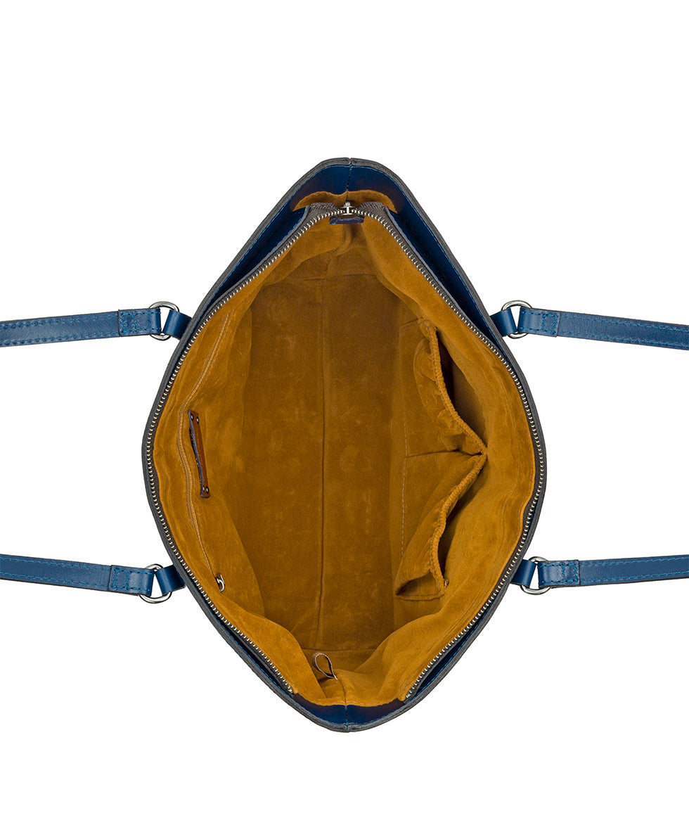 Violetti Tote - Vintage Distressed Leather - cognac - by Patricia Nash - View 20 of 30