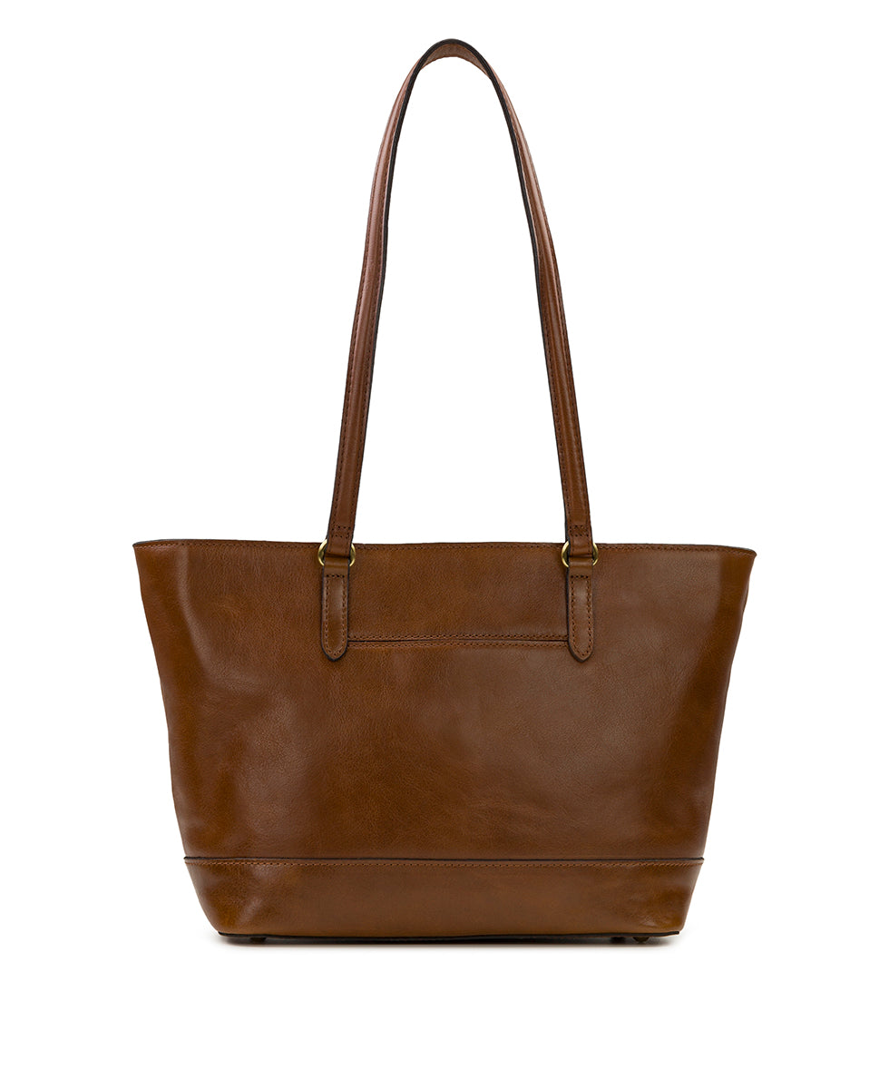 Violetti Tote - Vintage Distressed Leather - cognac - by Patricia Nash - View 2 of 30