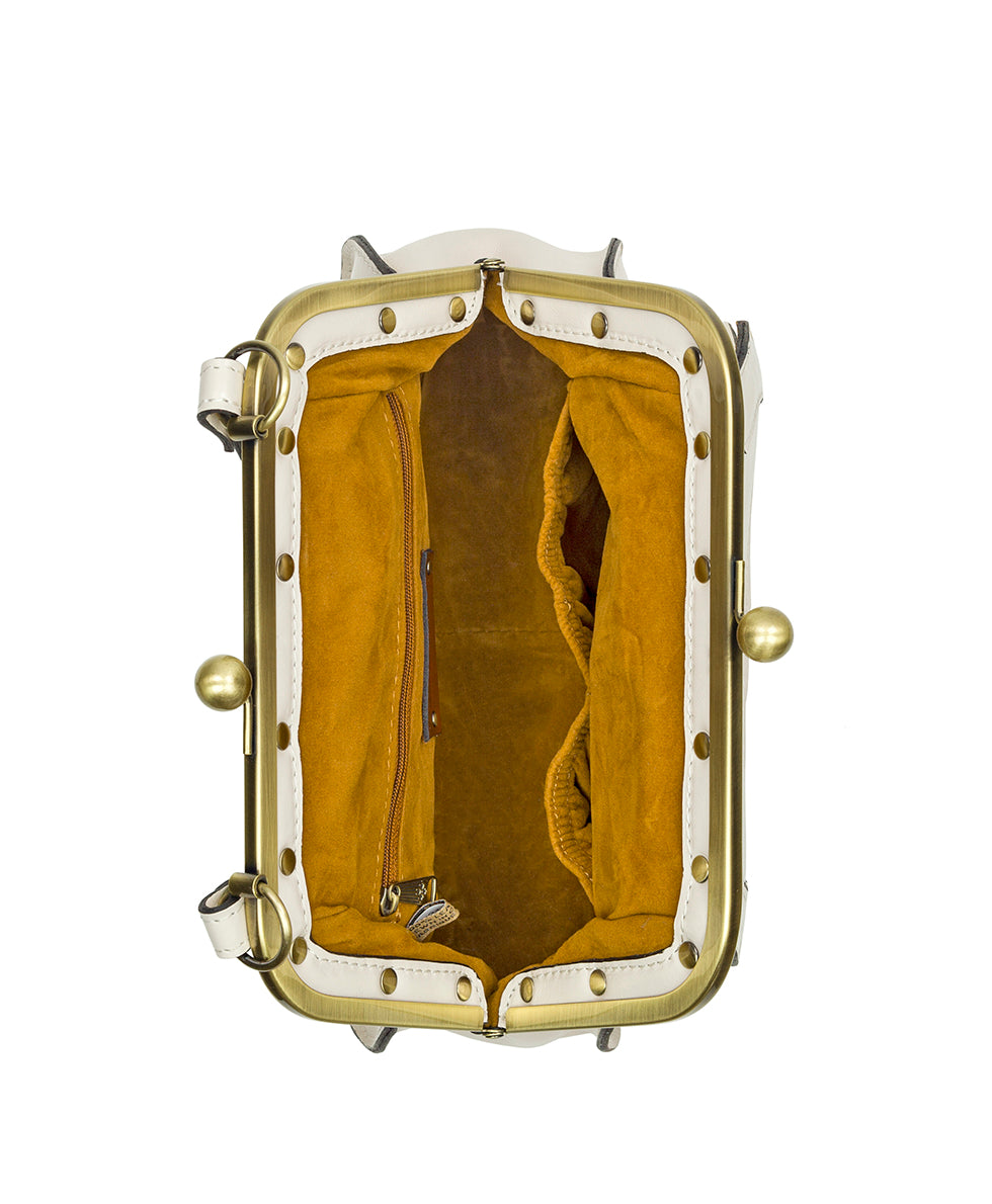 Ischia Flap Frame Bag - Vintage Distressed Leather