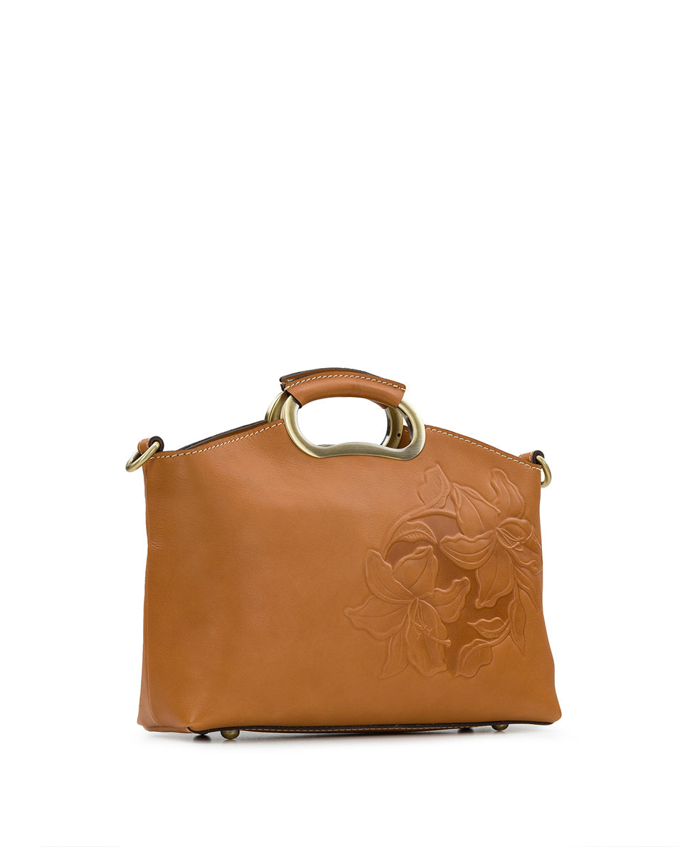 Valletta Top Handle Crossbody - Parisian Floral Tooled - hazelnut - by Patricia Nash - View 2 of 5