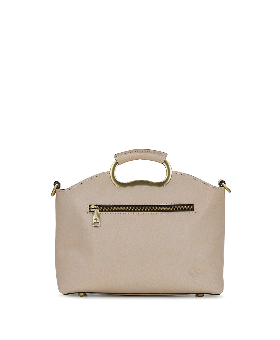 Female - Valletta Top Handle Crossbody - Burnished Parisian Floral Tooled - chalk white - by Patricia Nash - View 2 of 4
