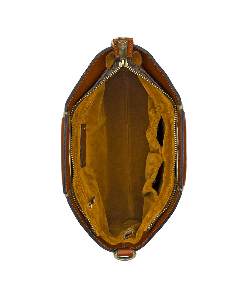 Valletta Top Handle Crossbody - Mini Rose Tooled