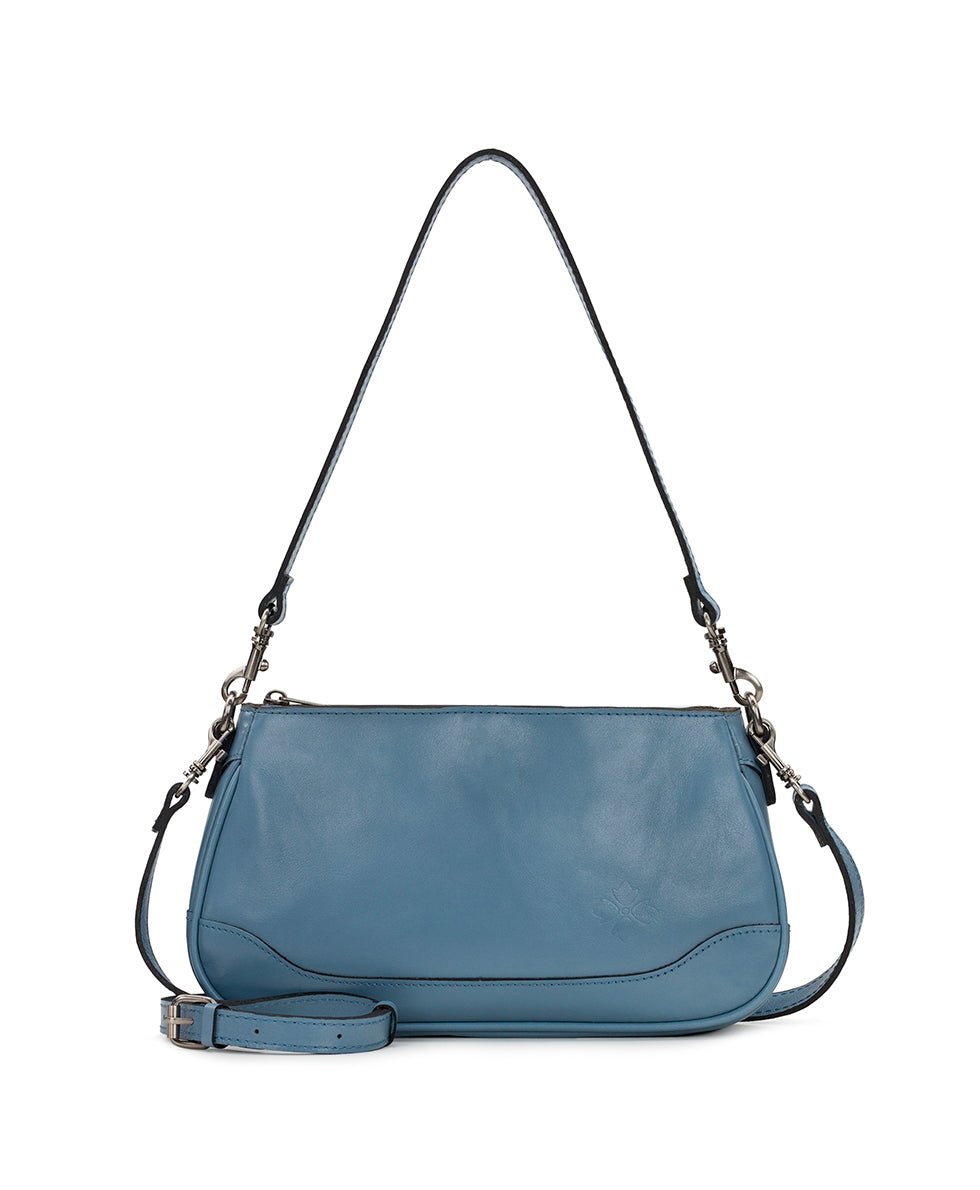 Female - Nova Crossbody - Vintage Distressed Leather - blue fog - by Patricia Nash - View 1 of 4