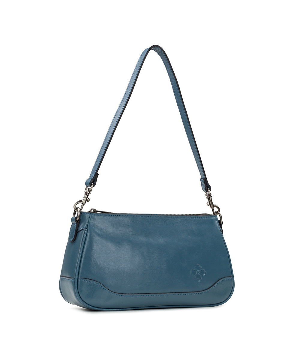 Female - Nova Crossbody - Vintage Distressed Leather - blue fog - by Patricia Nash - View 16 of 31