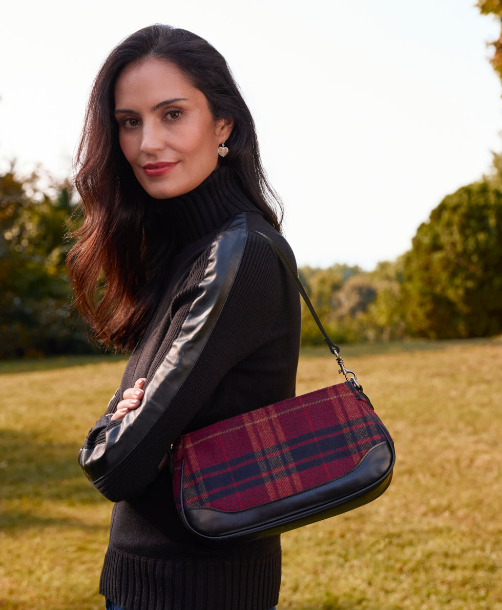 Female - Nova Crossbody - European Wool - maroon - by Patricia Nash - View 4 of 5