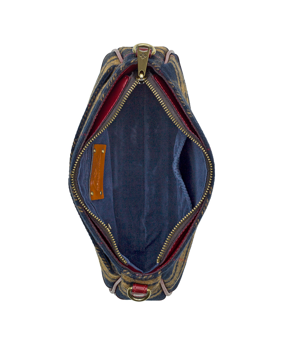 Female - Nova Crossbody - European Wool - maroon - by Patricia Nash - View 9 of 16