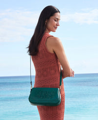 Nova Crossbody - Burnished Rose Tooled