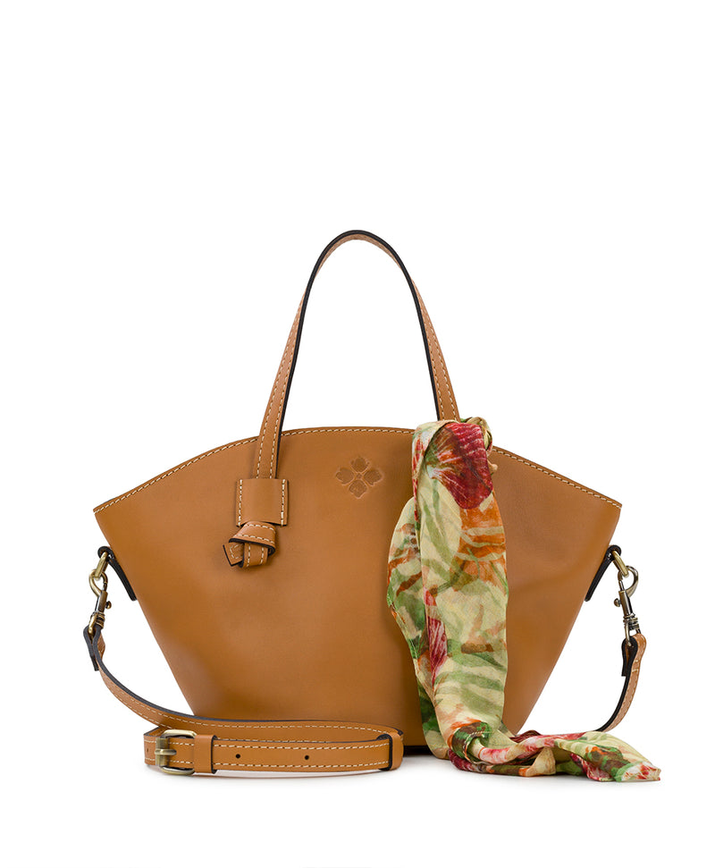 Corallina Tote with Scarf - Waxed Leather