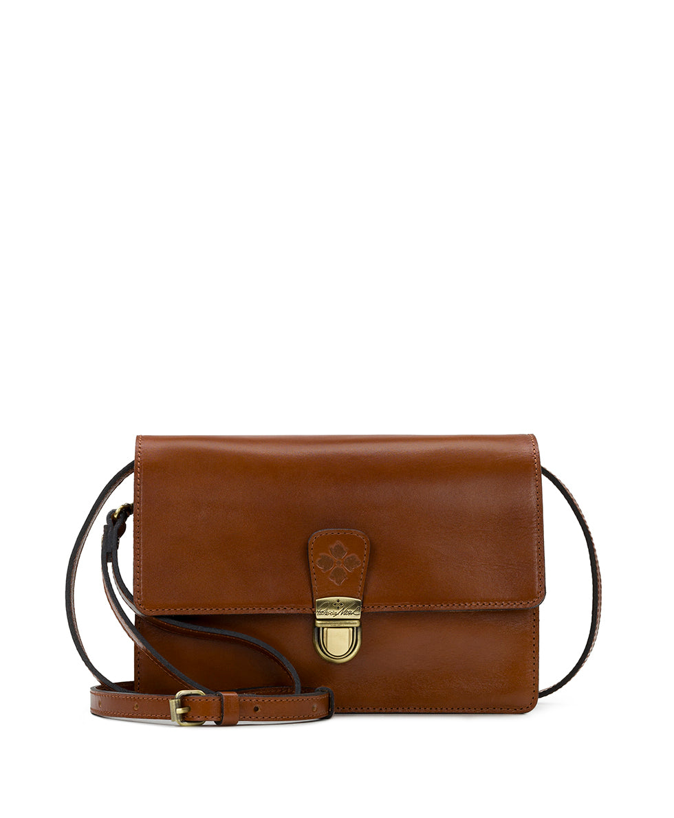Lanza Crossbody Organizer - Heritage - tan - by Patricia Nash - View 1 of 5