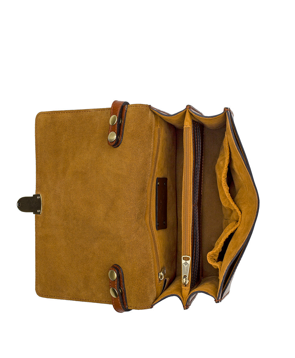 Lanza Crossbody Organizer - Heritage - tan - by Patricia Nash - View 4 of 5