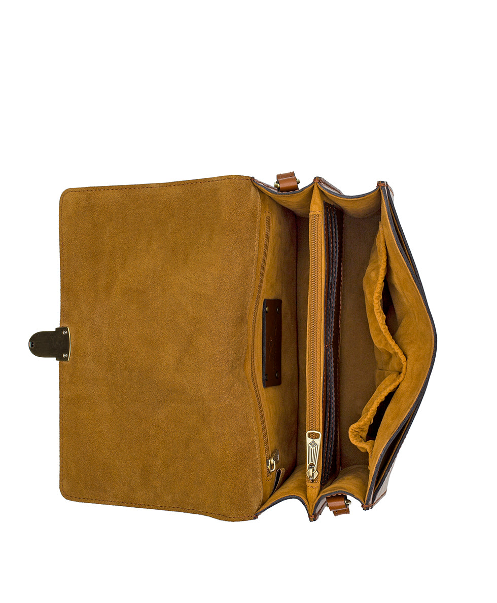 Lanza Crossbody Organizer - Heritage - tan - by Patricia Nash - View 4 of 10