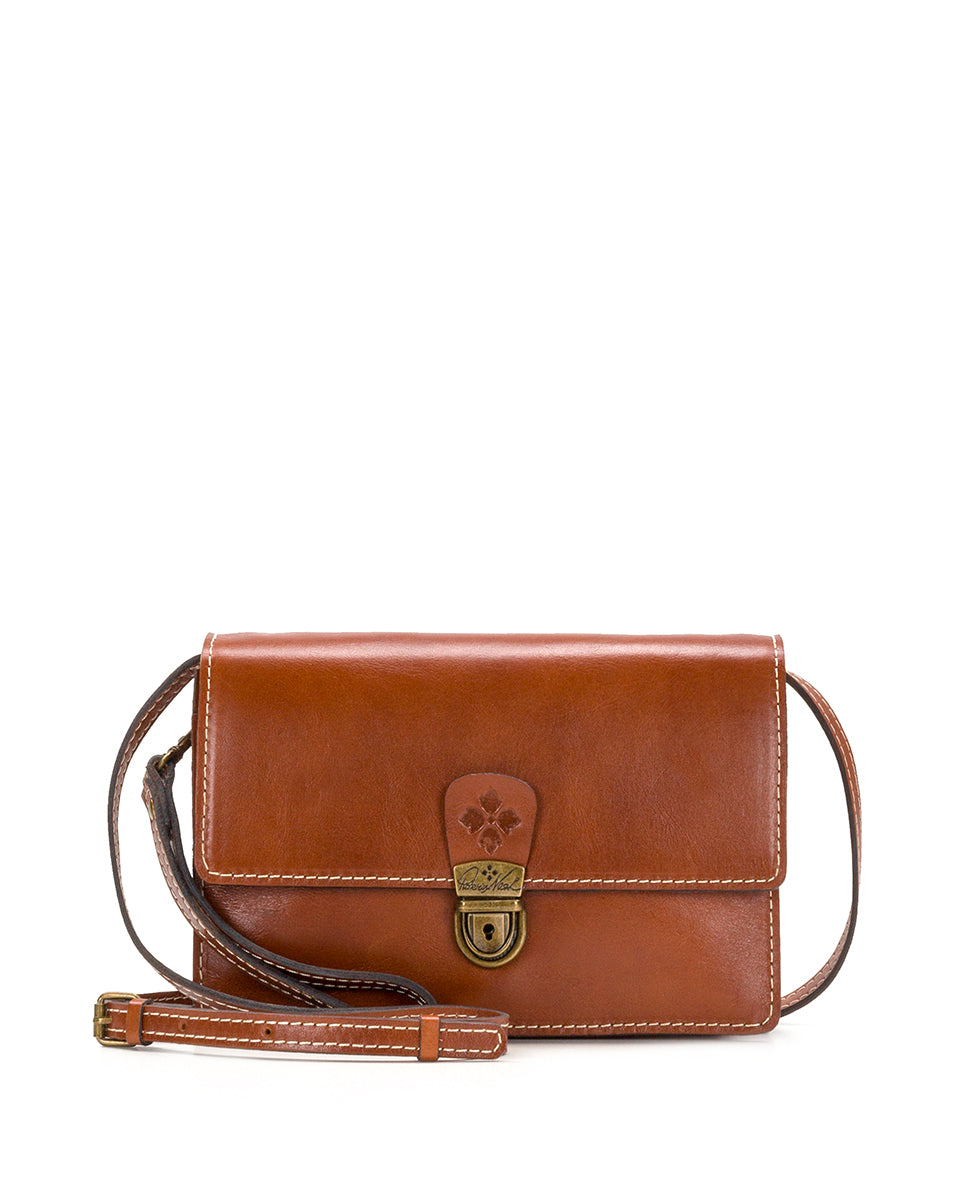 Lanza Crossbody Organizer - Heritage - tan - by Patricia Nash - View 5 of 5