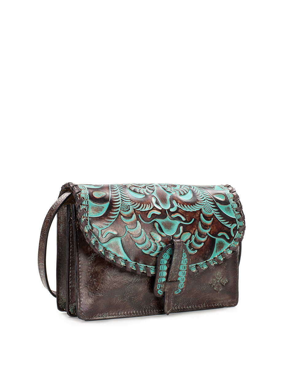 Lanza Crossbody - Tooled Turquoise - by Patricia Nash - View 3 of 5