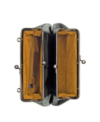 Nora Double Frame Crossbody - Vintage Distressed Leather