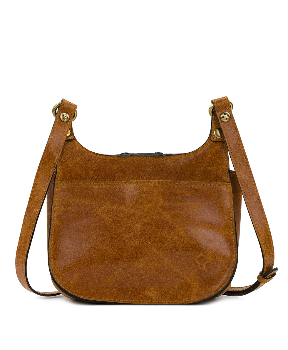 Linny Saddle Bag Crossbody - Italian Buffed Leather – Patricia Nash