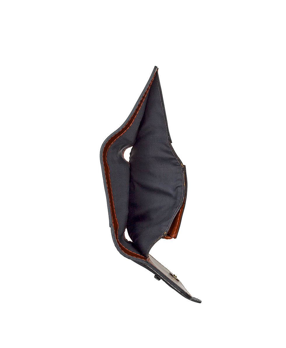 Female - Perla Wallet - Colorblock - black / british tan / tan - by Patricia Nash - View 4 of 4