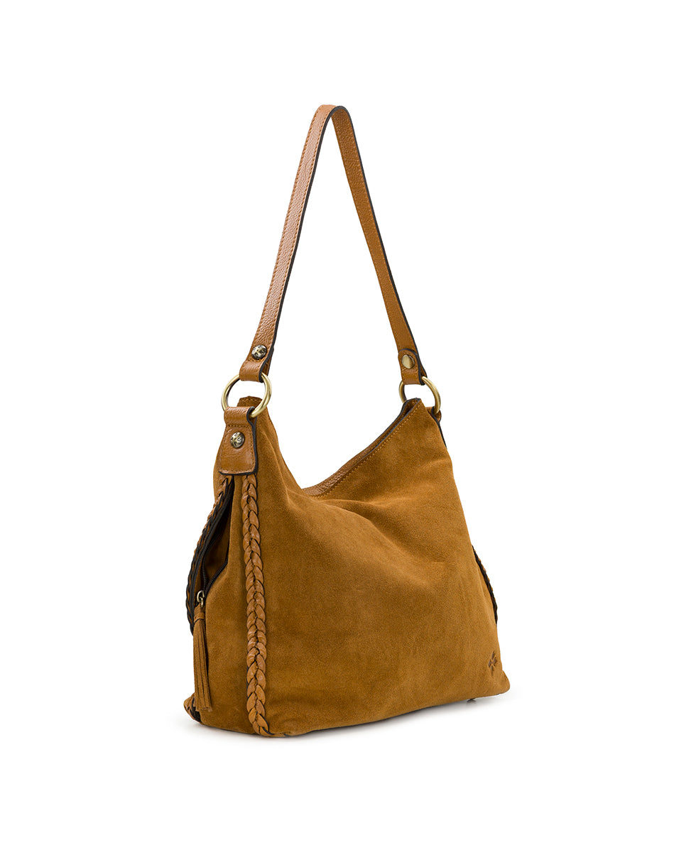 Female - Kalispell Hobo - Suede Leather - light tan - by Patricia Nash - View 3 of 6