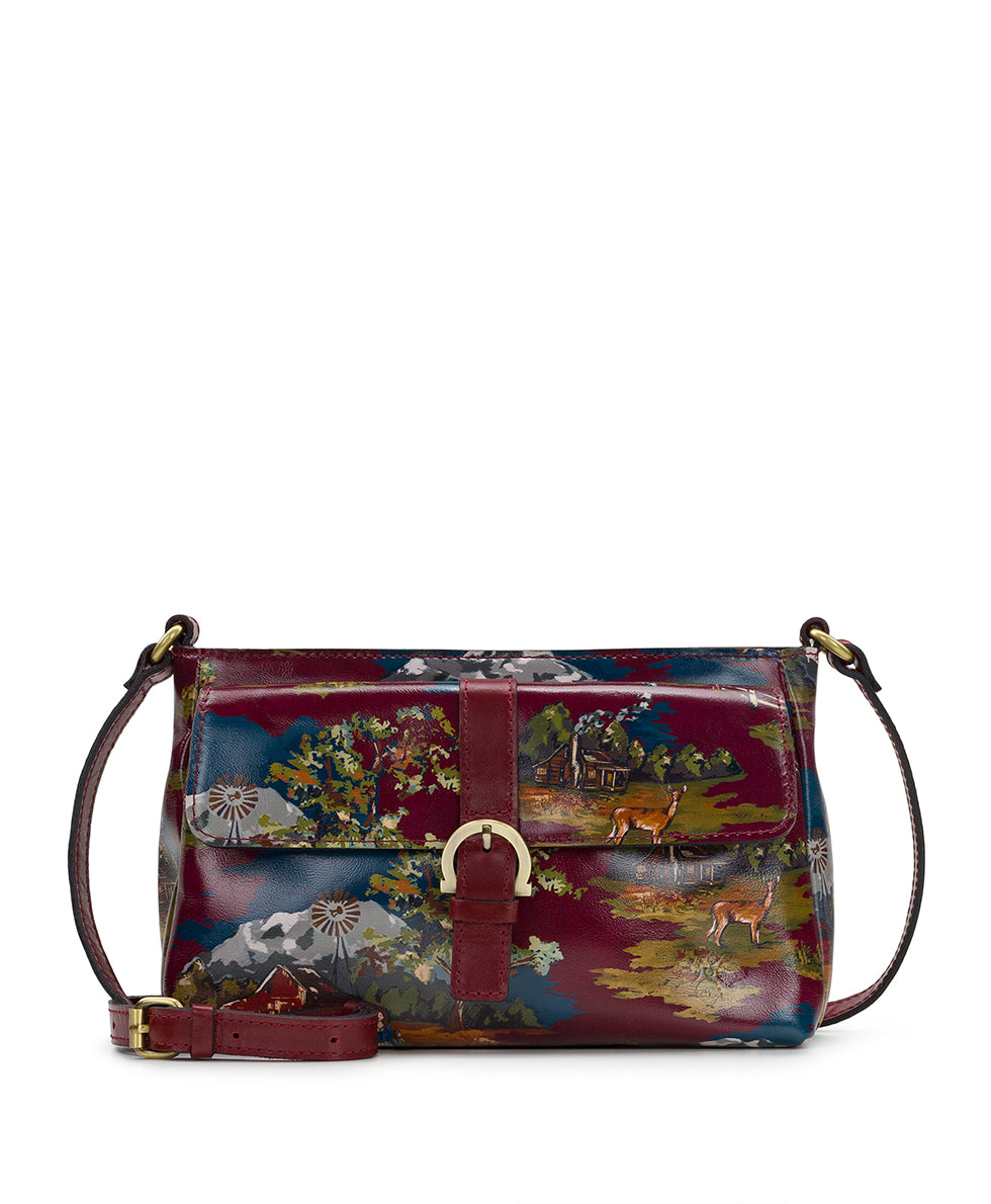 Female - Maisie Crossbody - Montana Prairie Skies - maroon - by Patricia Nash - View 1 of 4