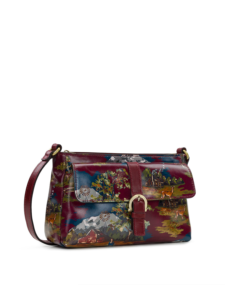 Female - Maisie Crossbody - Montana Prairie Skies - maroon - by Patricia Nash - View 3 of 4