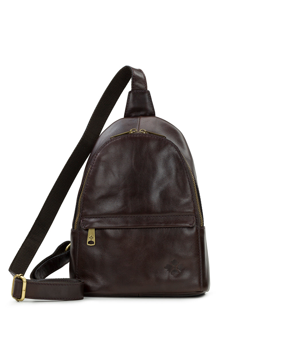 Female - Ennis Sling Crossbody - Vintage Distressed Leather - cognac - by Patricia Nash - View 11 of 18