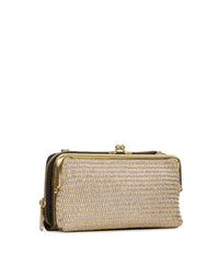 Missoula Frame - Distressed Metallic Raffia