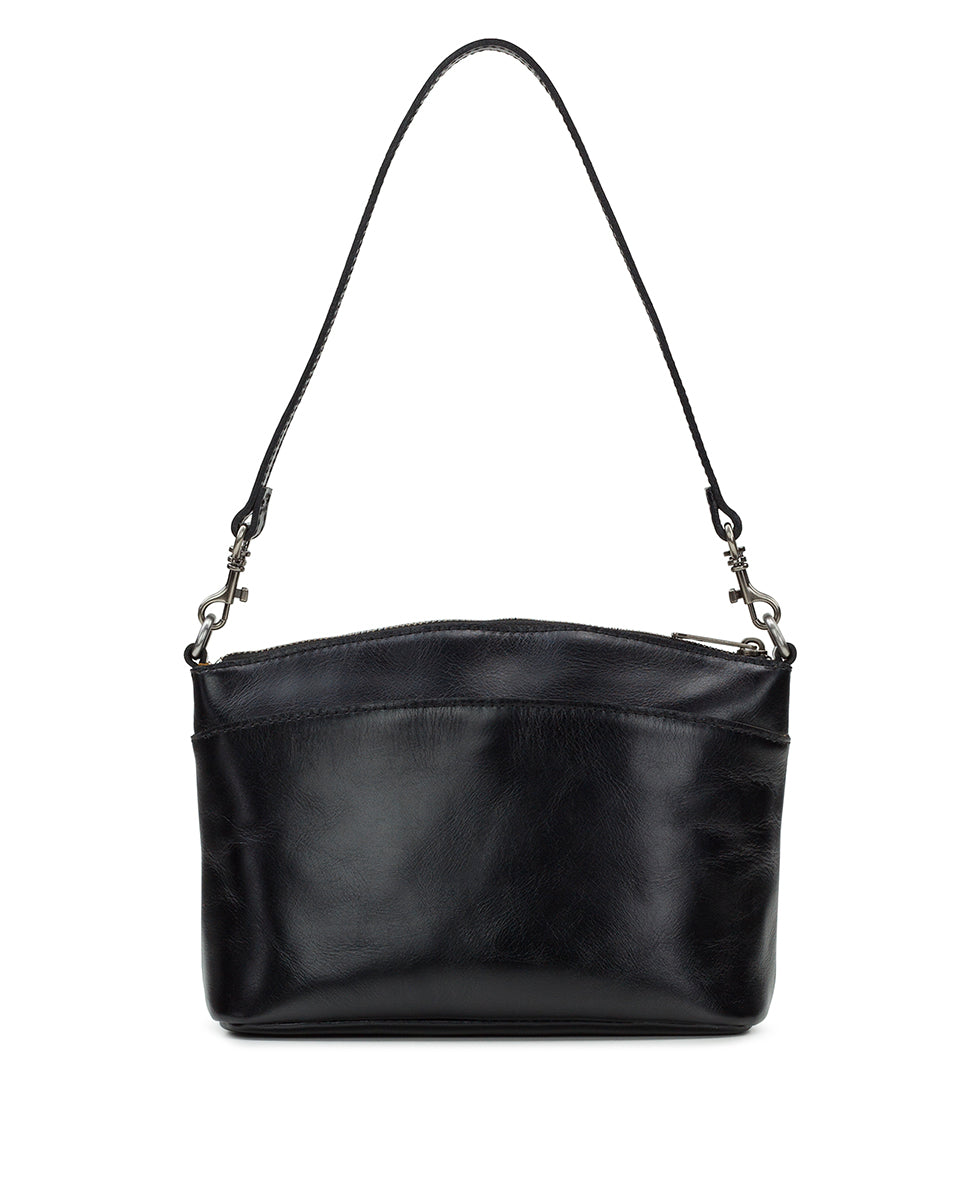 Female - Arlee Crossbody - Vintage Distressed Leather - black - by Patricia Nash - View 2 of 4